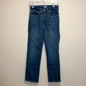 Good American Blue Straight Leg Jeans